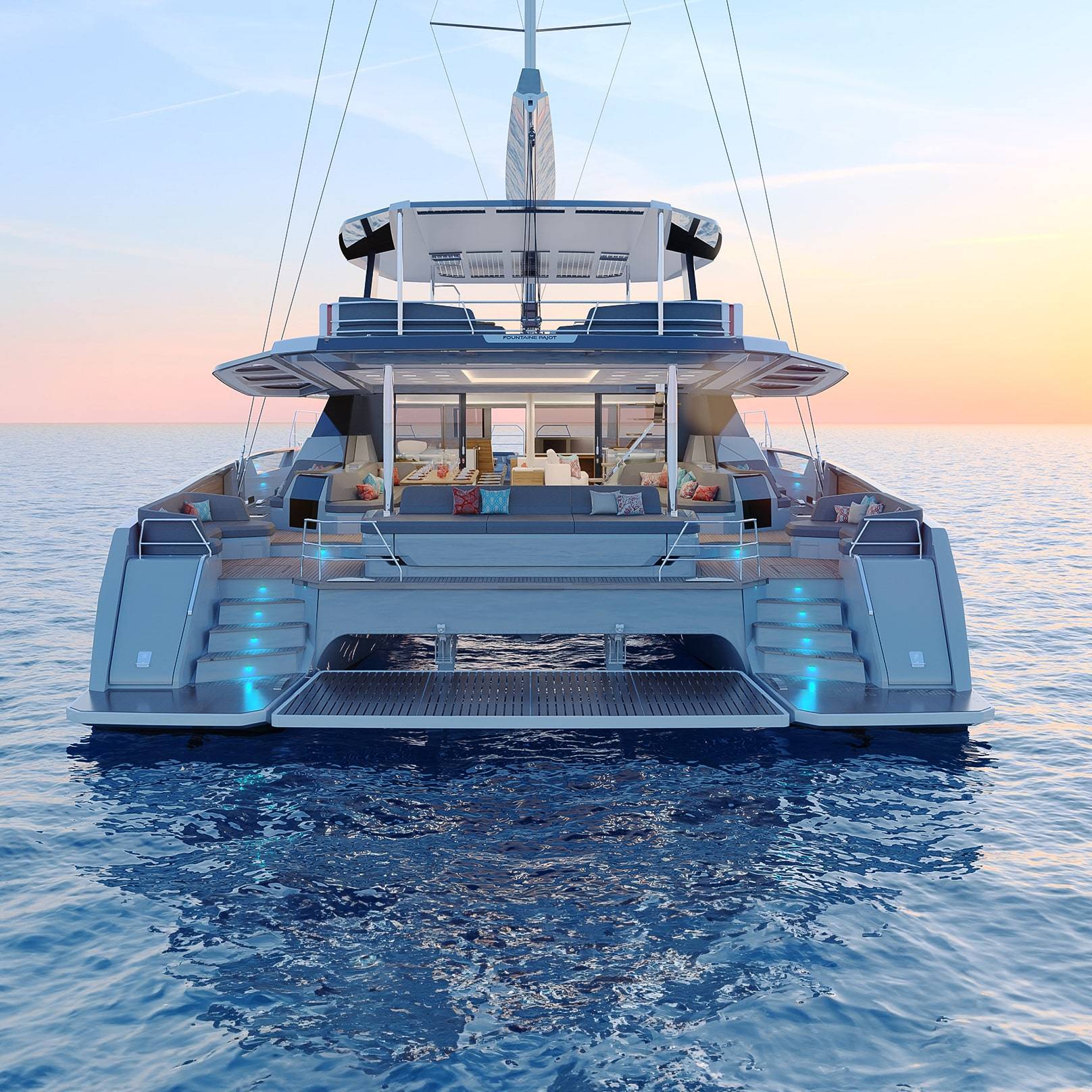Thira-80-Fountaine-Pajot-Sailing-Catamaran-luxury-super-yacht-catamaran-back-of-the-boat