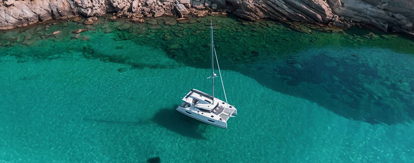 Salon-Nautique-Murcia-Espagne-Fountaine-Pajot-Sailing-Catamaran-Isla-40-Mouillage