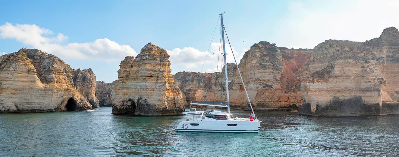 Elba-45-Fountaine-Pajot-Sailing-Catamarans-Abu-Dhabi-Boat-Show-Mooring