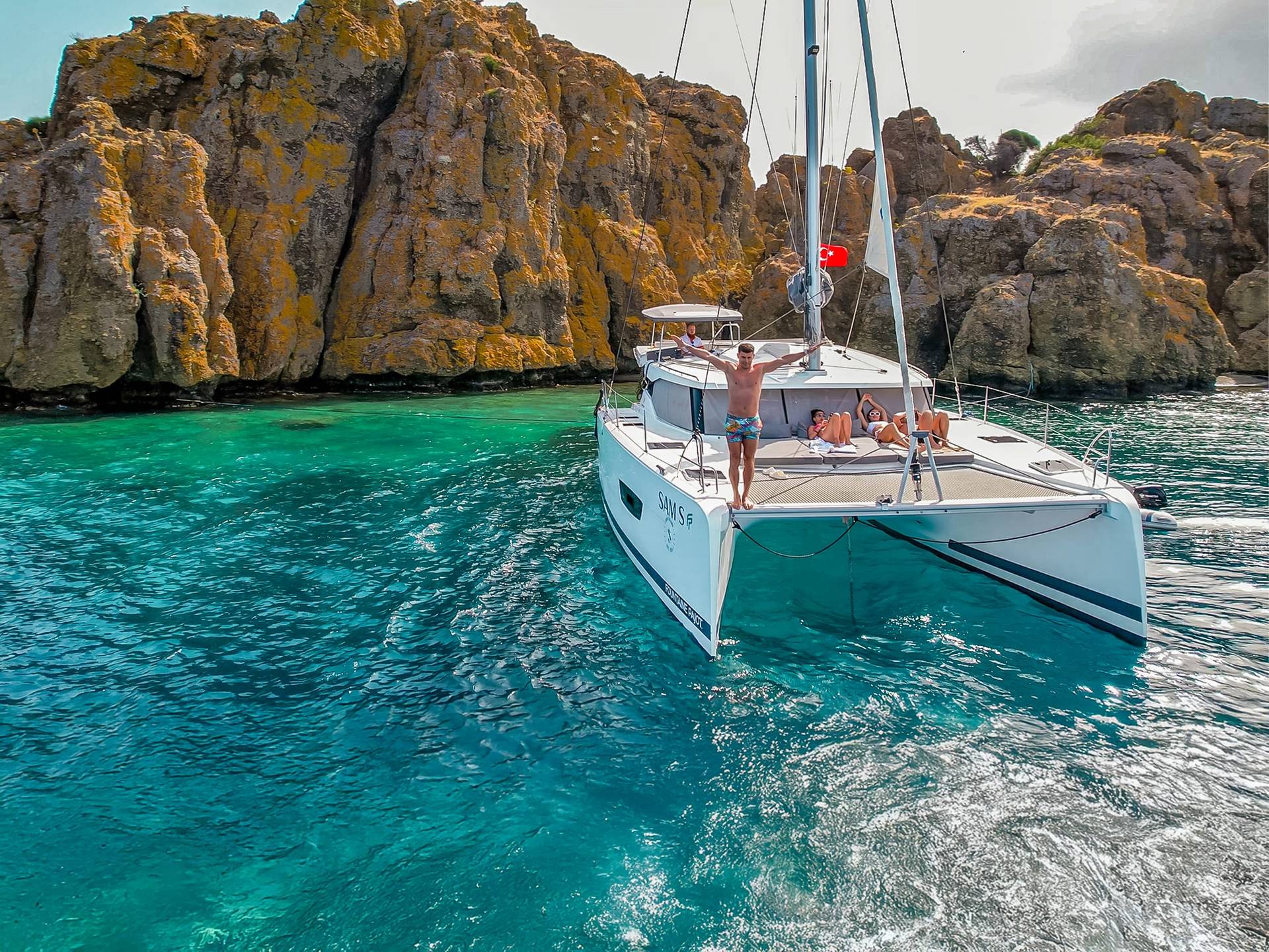 En-harmonie-océan-Isla-40-Catamarans-Fountaine-Pajot-photographie-Turquie