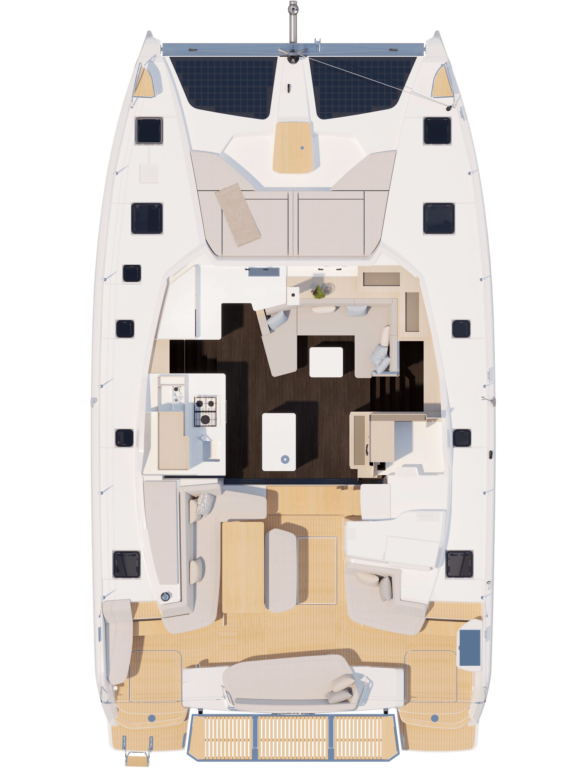 Fountaine-Pajot-44-Cockpit-Saloon-Layout