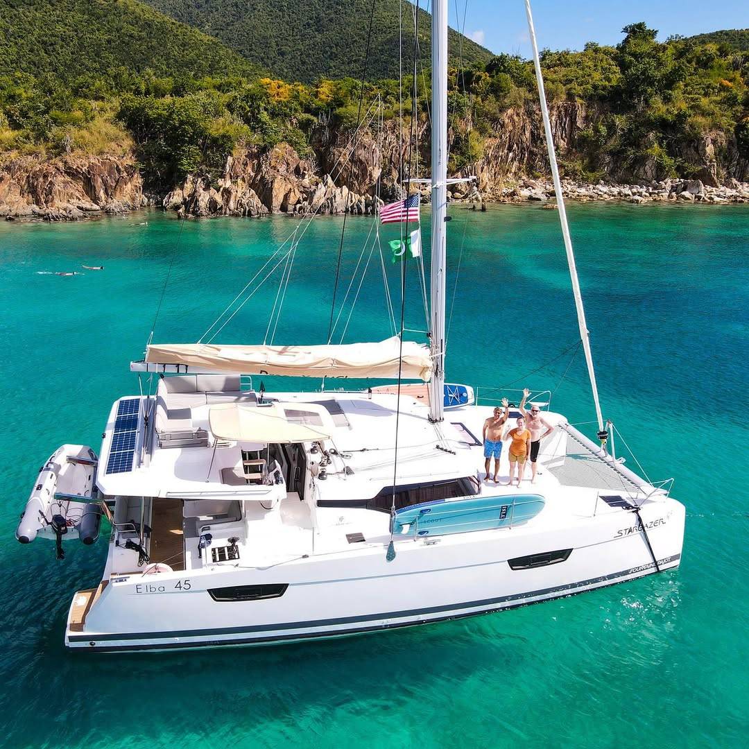 Happy 2021! May we all get to spend more time in the sun. #fountainepajot #elba45 #myboatandi20